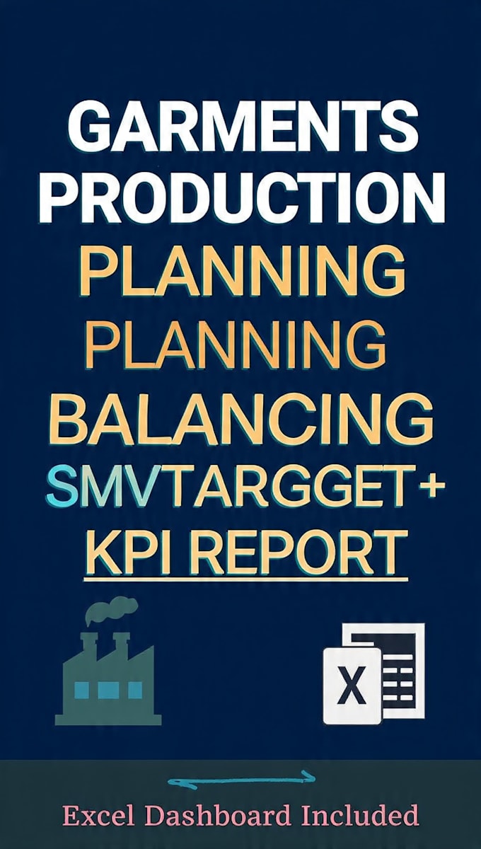 do garments production planning, line balancing and efficiency report