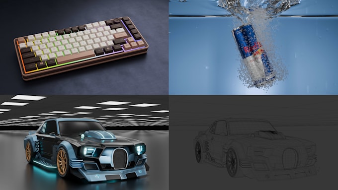do realistic 3d food and beverage product animation