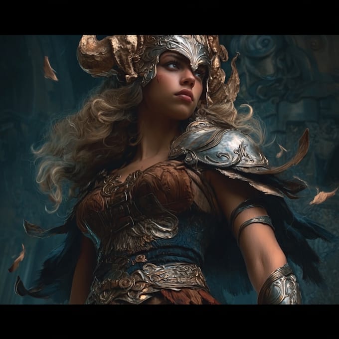 create a professional digital character portrait
