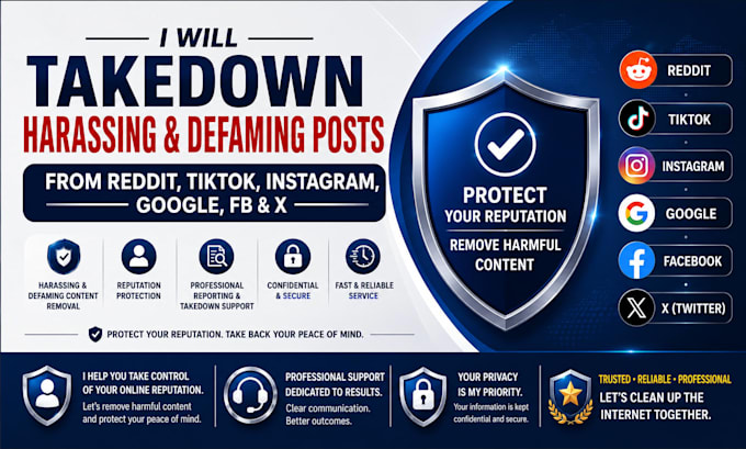 send dmca takedown notice infringing facebook instagram tiktok