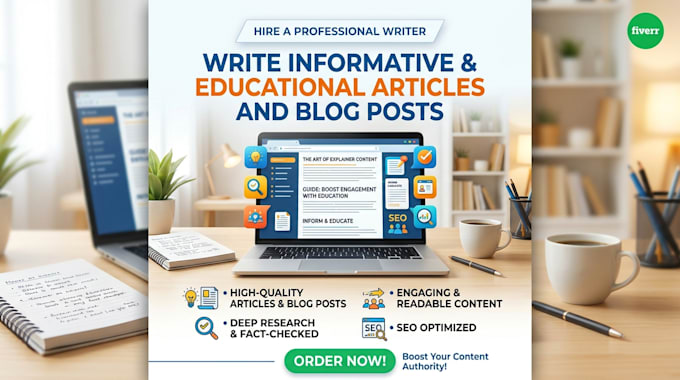 write informative and educational articles and blog posts
