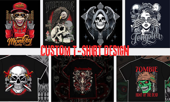 custom graphic design redesign t shirt vector art illustration digital artwork