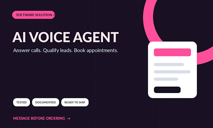 build an ai voice agent for calls and appointment booking