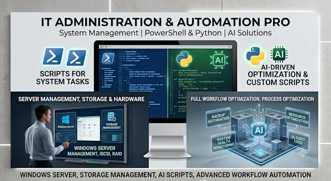 create custom python and powershell scripts