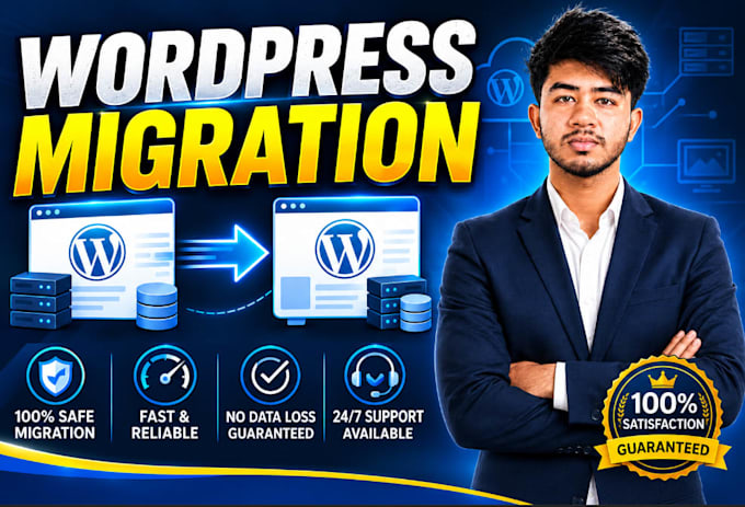 migrate wordpress website, transfer wordpress within 6 hours