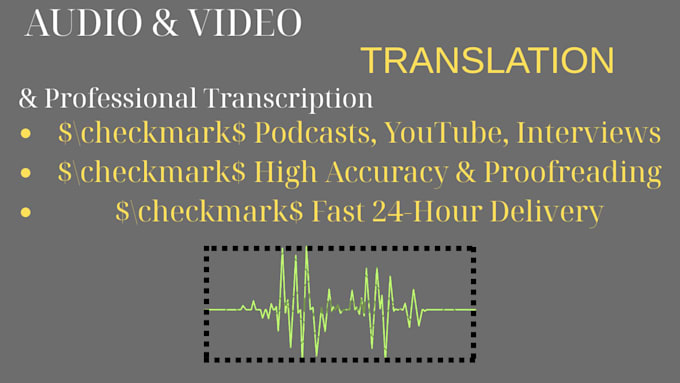 translate audio or video to text accurately