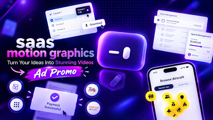 create professional motion graphics ad promo video