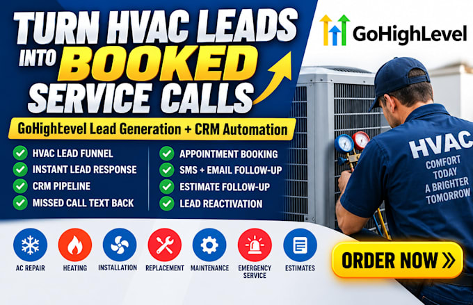 gohighlevel hvac lead generation, appointment booking expert