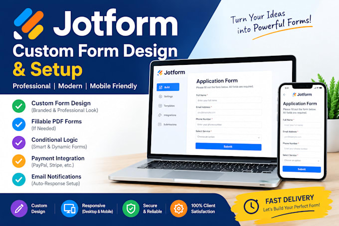 design professional jotform forms
