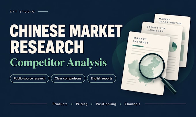 do chinese market research and competitor analysis