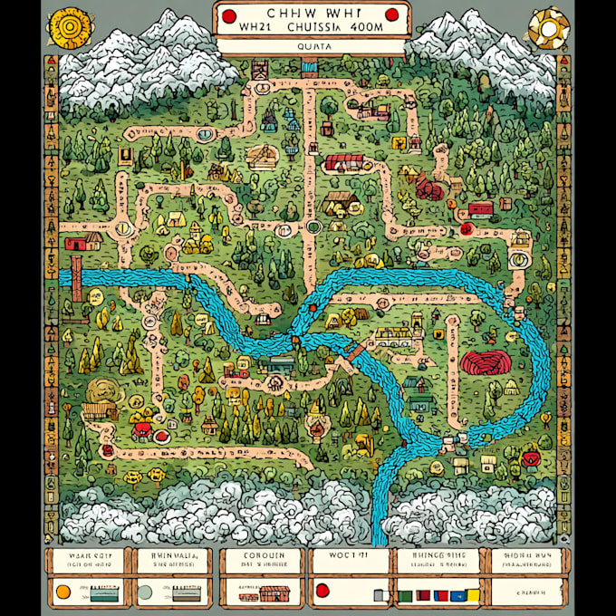draw vector map in illustrator