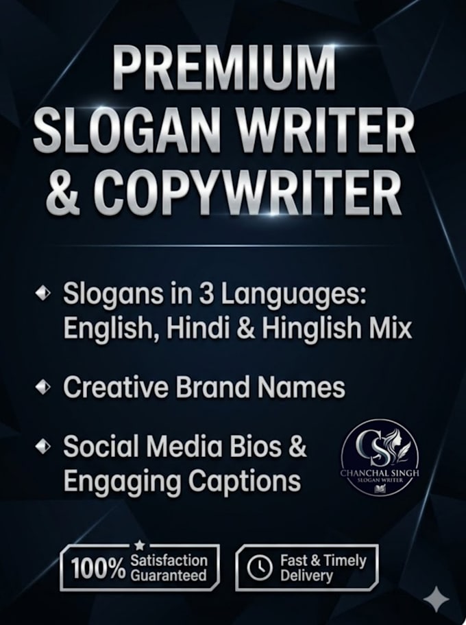 write catchy brand names, slogans, bios, and captions