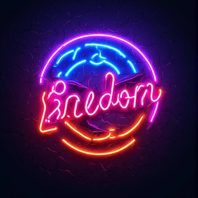 design 3 custom neon logo in 8hrs