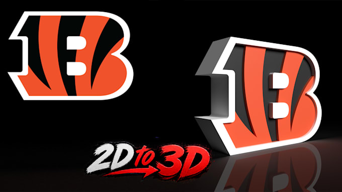 convert your 2d logo into a 3d model for 3d printing