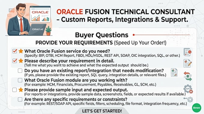 develop oracle fusion bip otbi reports and oic integrations