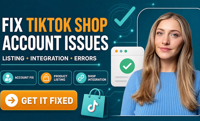 tiktok shop account issues, integration errors, product listing