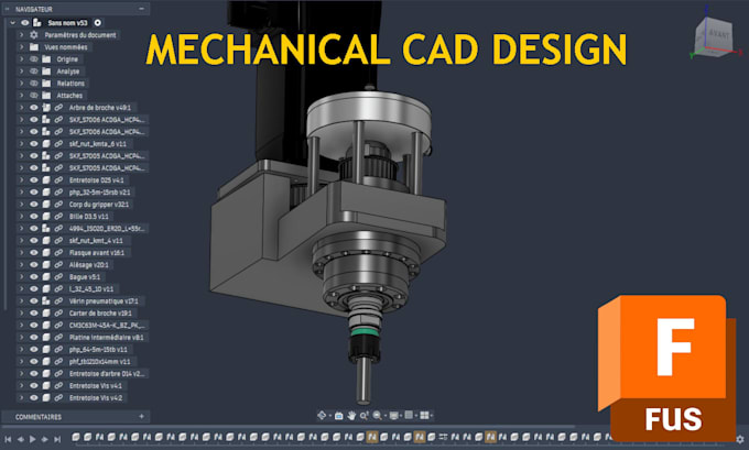 design your mechanical part in fusion 360
