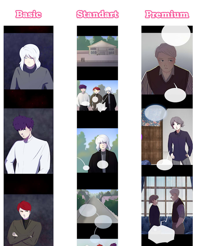 draw a webtoon in the manhwa style
