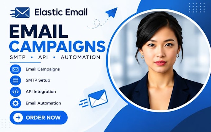setup elastic email campaigns SMTP API email automation