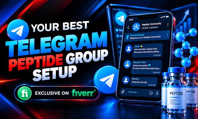 setup a professional peptide telegram group