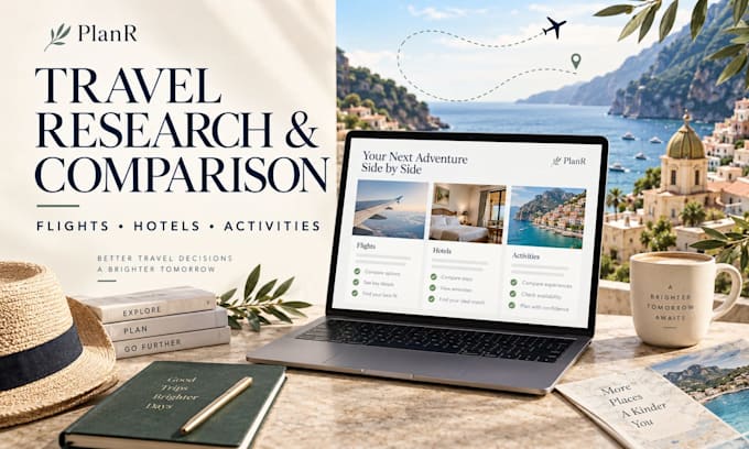 research and compare flights, hotels, and activities for your trip