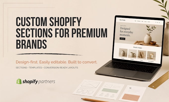 build a custom shopify section or page template for your store