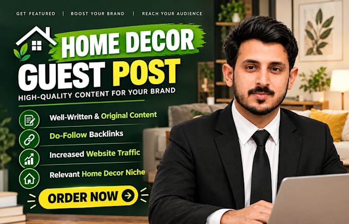 publish your home decor guest post backlink