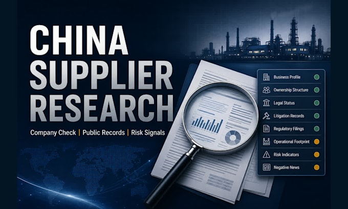 research and screen a chinese supplier before you buy