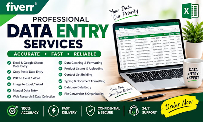 accurate data entry excel typing paste spreadsheet
