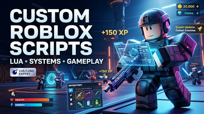 do roblox scripting, lua scripting, roblox systems, bug fixing, gameplay systems