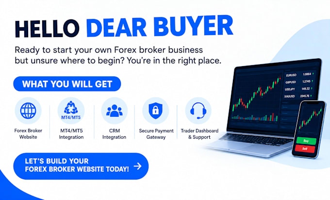 build forex trading website with mt4 mt5 integration