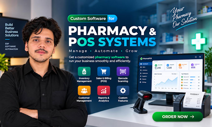 build custom pharmacy pos and management software