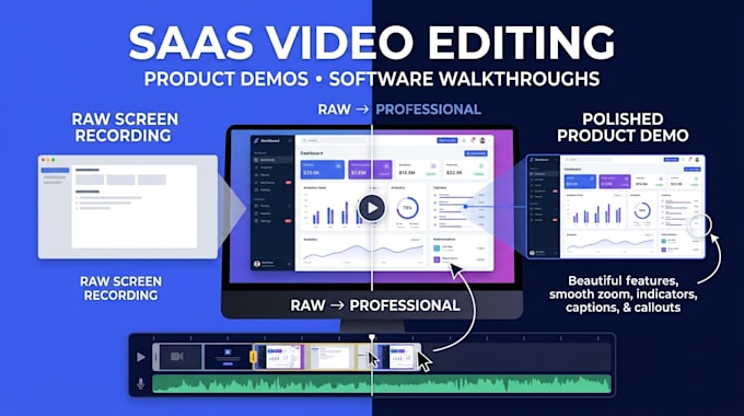 edit your saas product demo and software walkthrough video