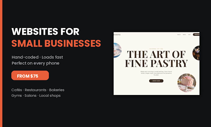 build a modern website for your cafe, restaurant, or bakery