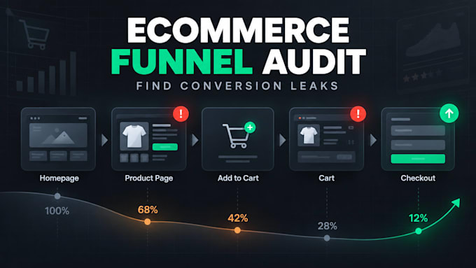 audit your ecommerce funnel and identify conversion leaks