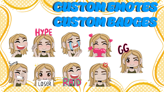 draw custom emotes or badges