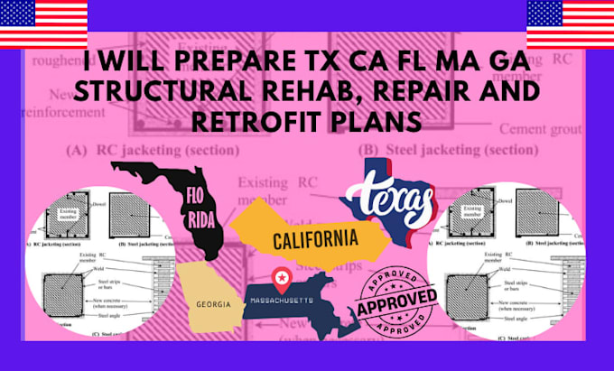 prepare tx ca fl ma ga structural rehab, repair and retrofit plans