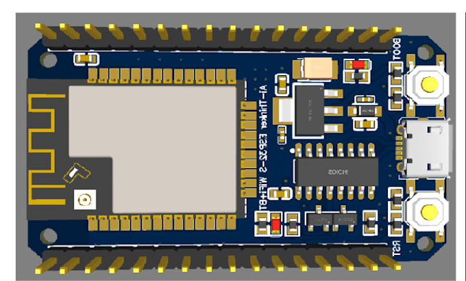 design esp32 gps tracker pcb with rf antenna and custom 3d enclosure