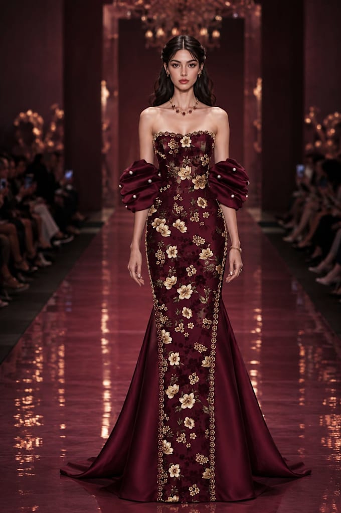 create 3d digital fashion and runway animation