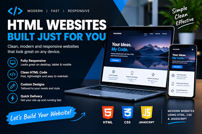 creation of functional HTML websites