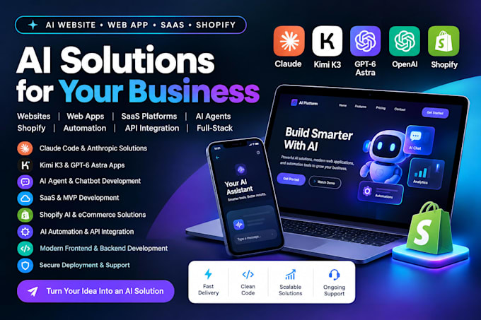 claude code website design kimi k3 website gpt 6 astra app claude webapp shopify