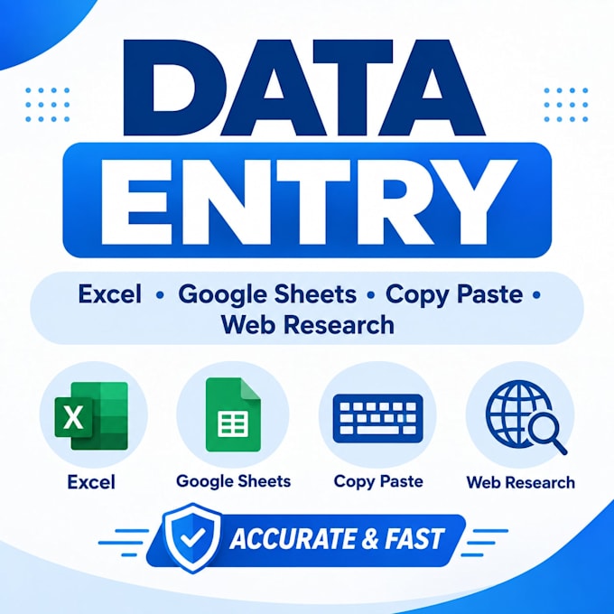 do accurate data entry copy paste and web research