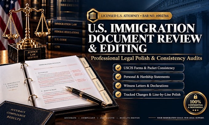 proofread and structure your immigration statement