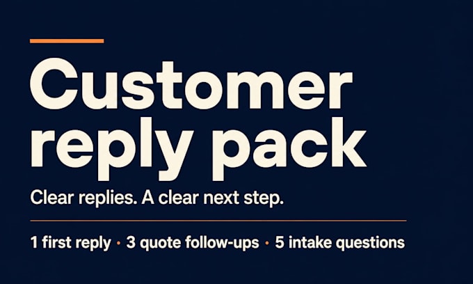 write customer inquiry replies and quote follow up messages