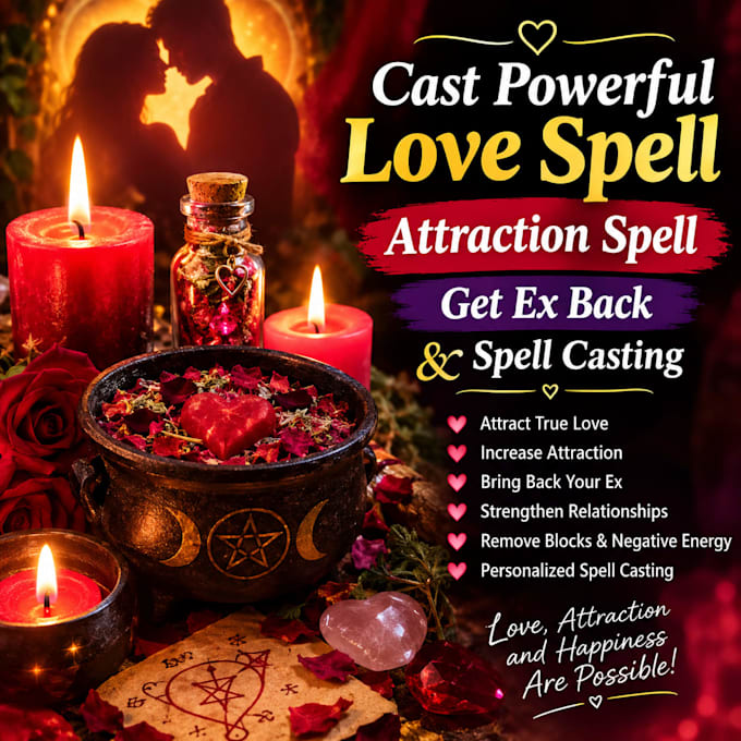 cast powerful love spell, attraction spell, get ex back and spell casting