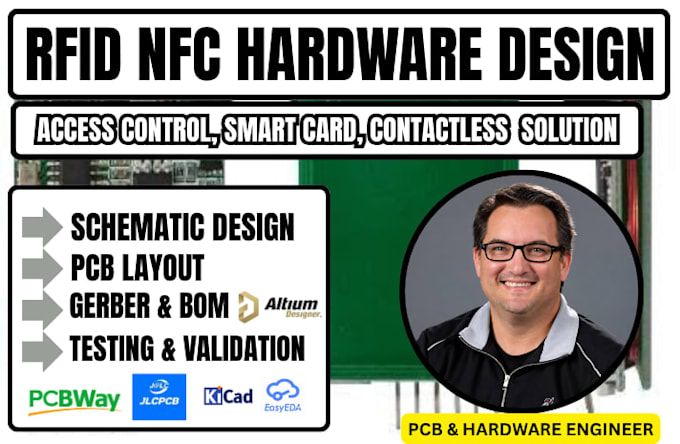 design rfid reader nfc pcb, rf pcb design,hardware and wireless communication