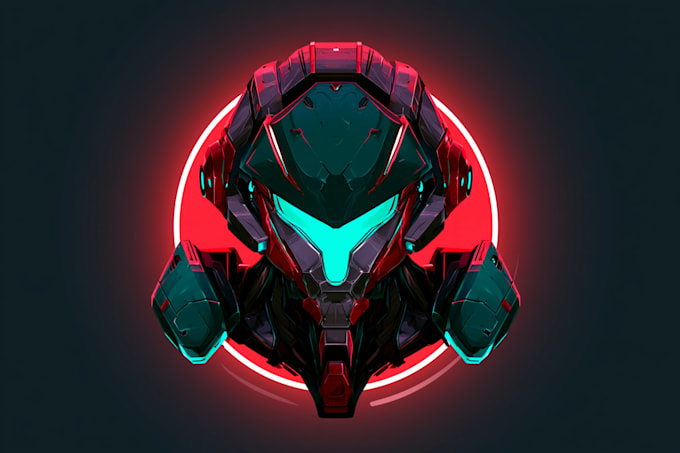 illustrate a custom cyberpunk or y2k logo design