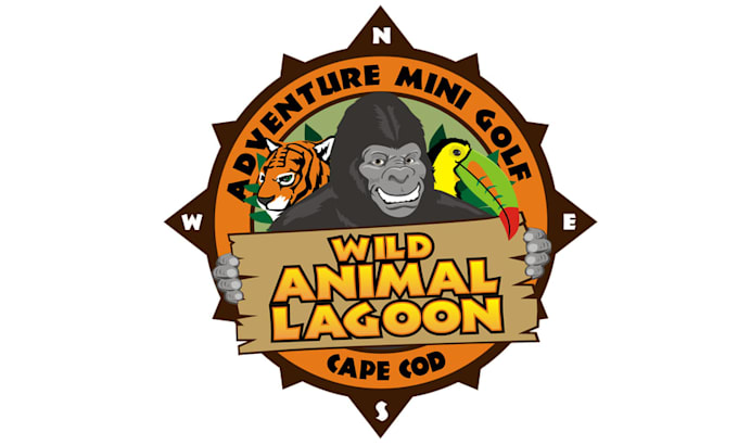 design custom wild animal lagoon winner logo