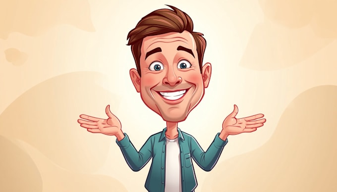draw carton caricature for youq