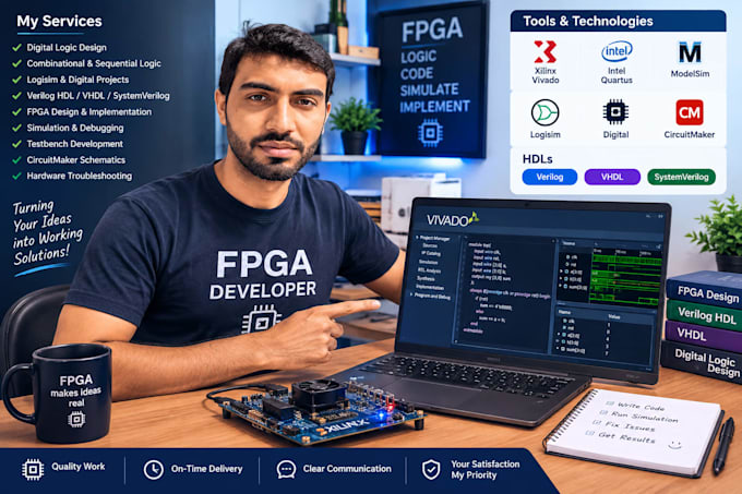 design dld circuits and verilog fpga projects using logisim vivado quartus